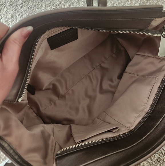 Gunmetal Snake Skin Coach Taylor Bag - Picture 4 of 8